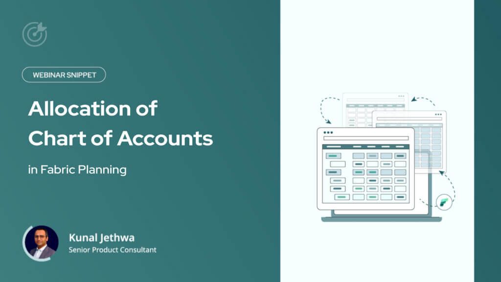 Allocation of Chart of Accounts in Fabric Planning