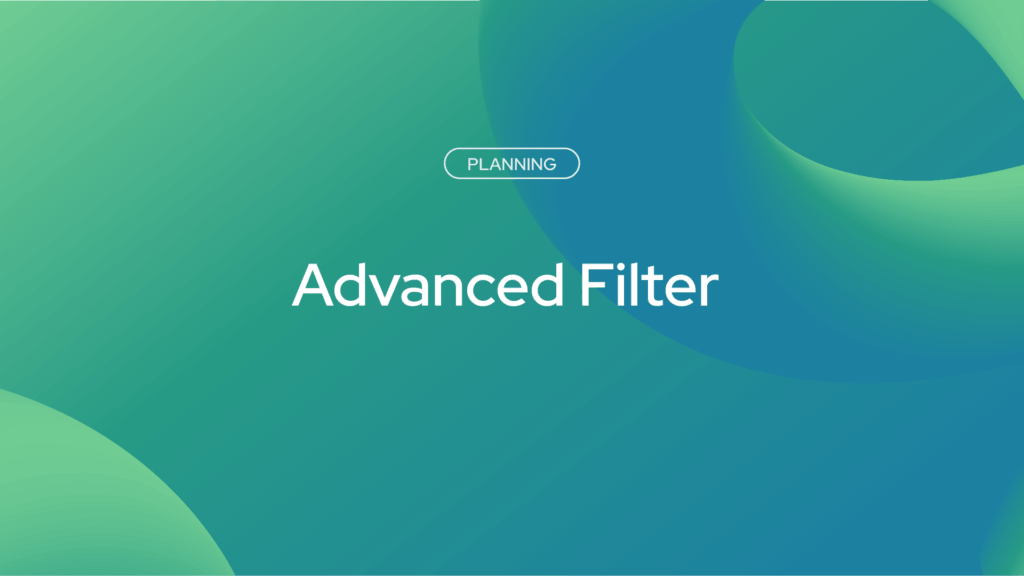 Advanced Filter