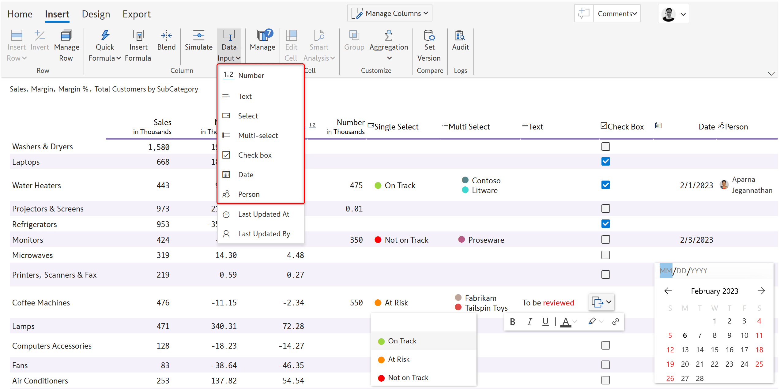 datainput-report