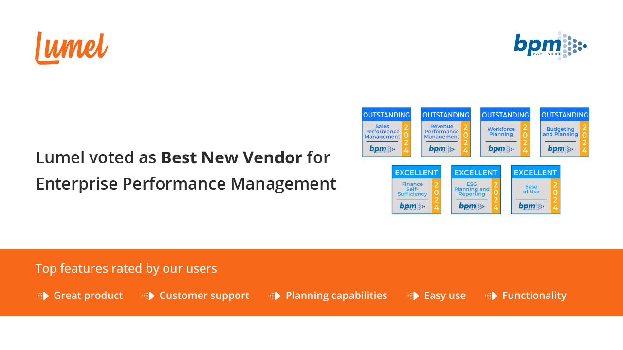 Best New Vendor for Enterprise Performance Management | BPM Partners 2024