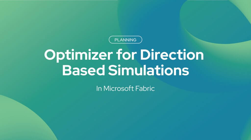 Optimizer for Direction Based Simulations in Microsoft Fabric